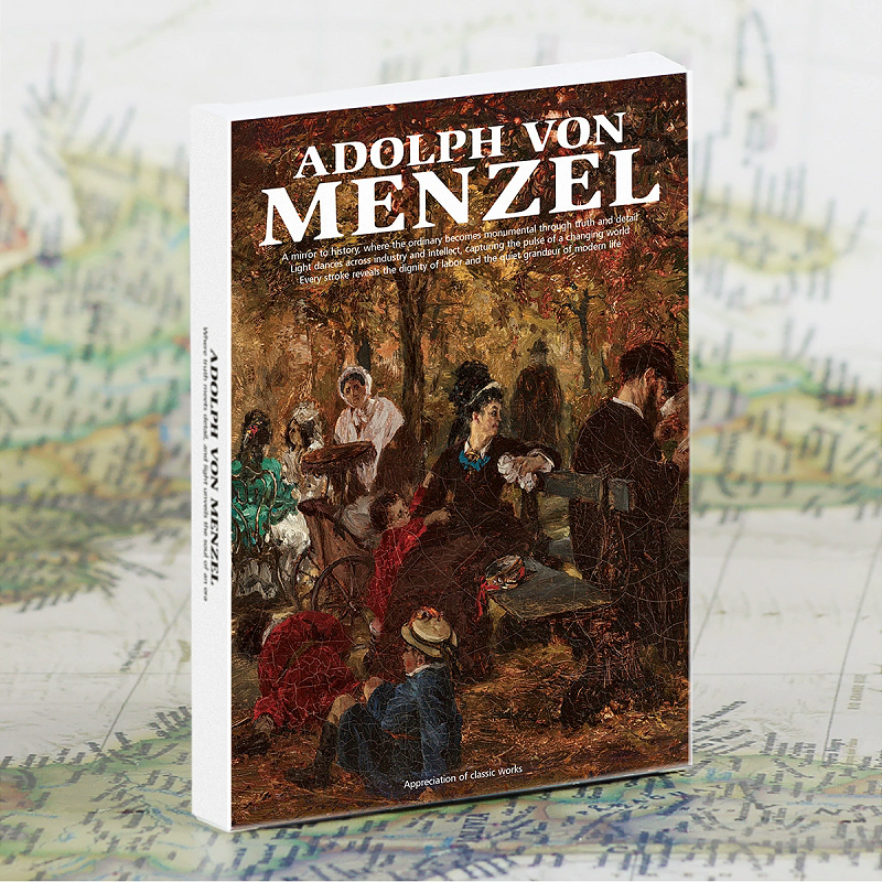 Collectible Vintage Greeting Cards - 30PCS Adolph Von Menzel Oil Painting