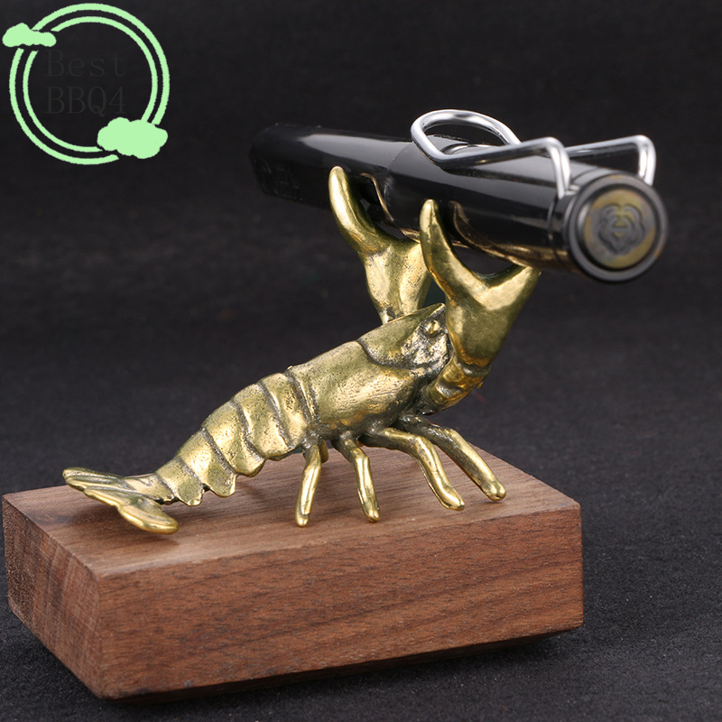 Vintage Collectible Pens - (BBQ4)Solid Brass Crayfish Ornament Vintage Animal