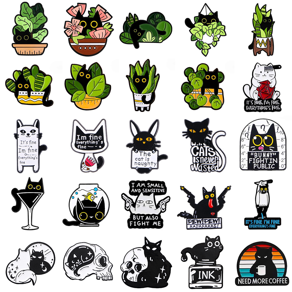 Cute Black Cat Collection Plan - Collectible Vintage Brooches 评论和价格