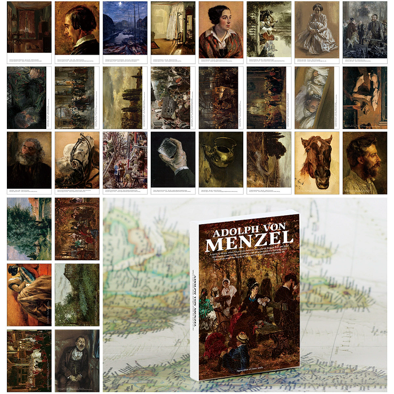 30PCS Adolph Von Menzel Oil Pa - Collectible Vintage Greeting Cards 评论和价格