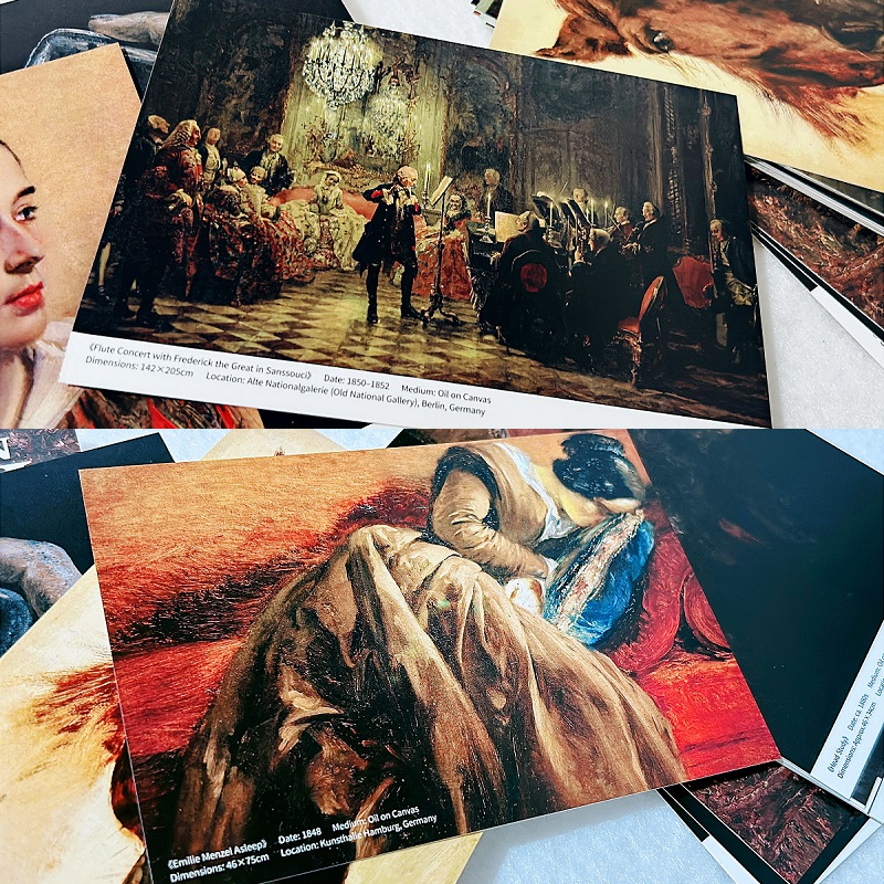 30PCS Adolph Von Menzel Oil Pa - Collectible Vintage Greeting Cards 评论和价格