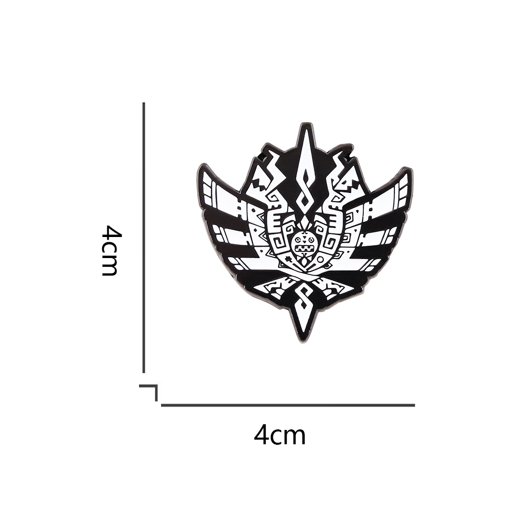 MH4 Monster Hunter-4 Logo Badg - Collectible Vintage Brooches 评论和价格