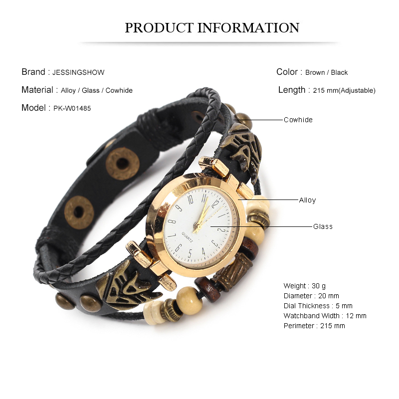 Vintage Leather Quartz Watch H - Vintage Collectible Watches 评论和价格