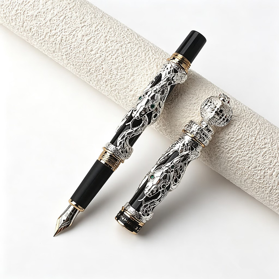 Jinhao Luxury Snake Embossed F - Vintage Collectible Pens 评论和价格