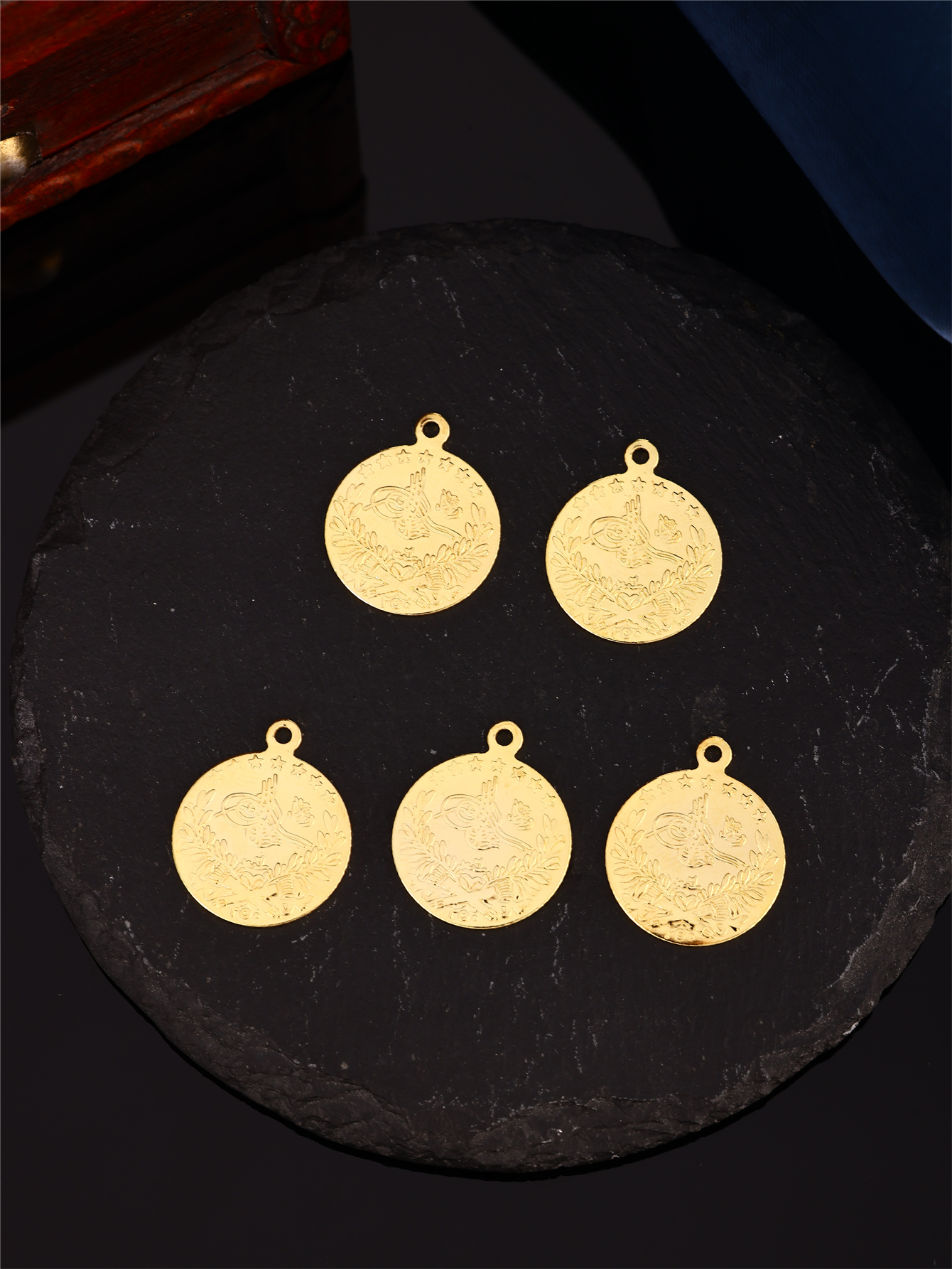 Turkish Ottoman Pattern Coin D - Vintage Jewelry Collection 评论和价格