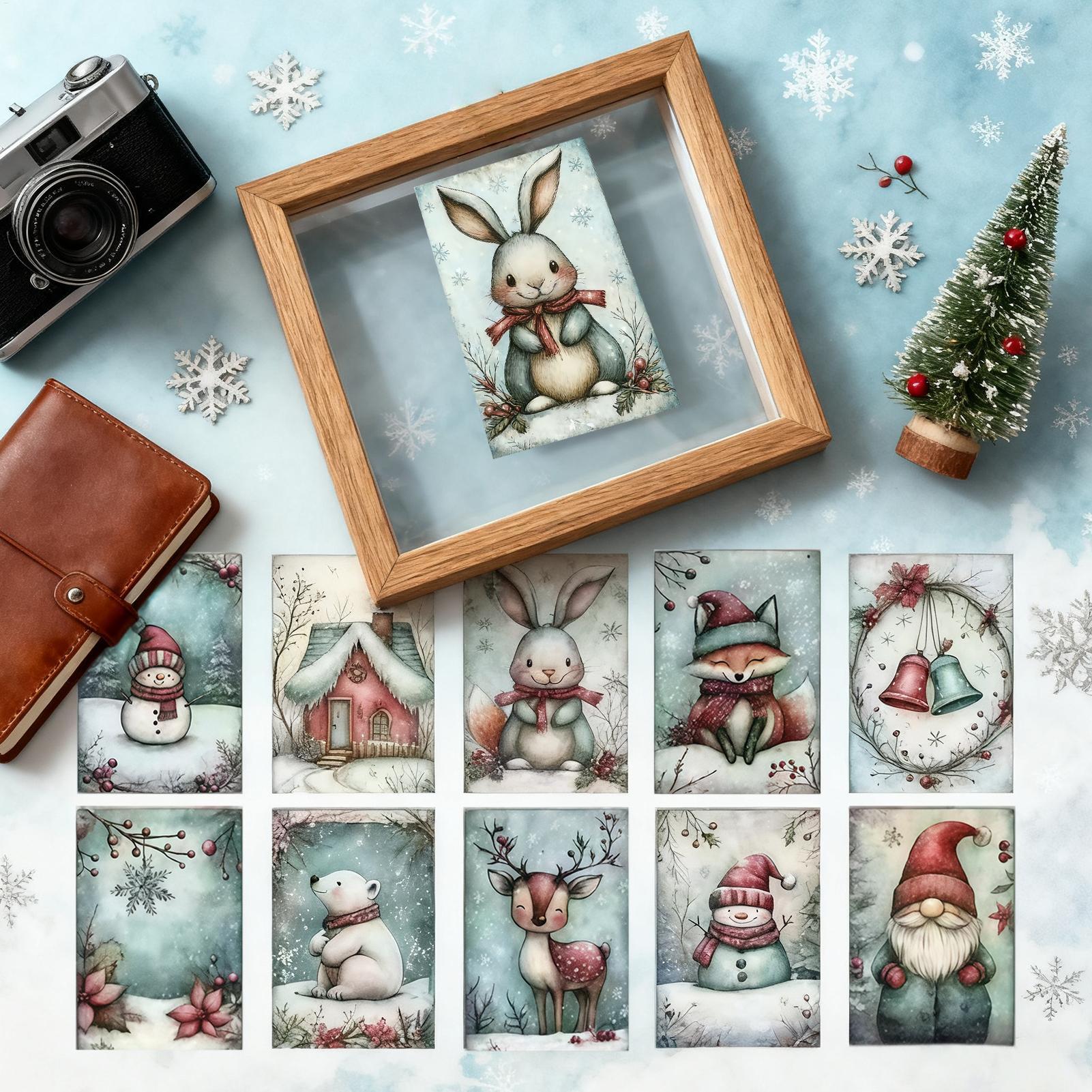 Christmas Greeting Card 20-Pie - Collectible Vintage Greeting Cards 评论和价格