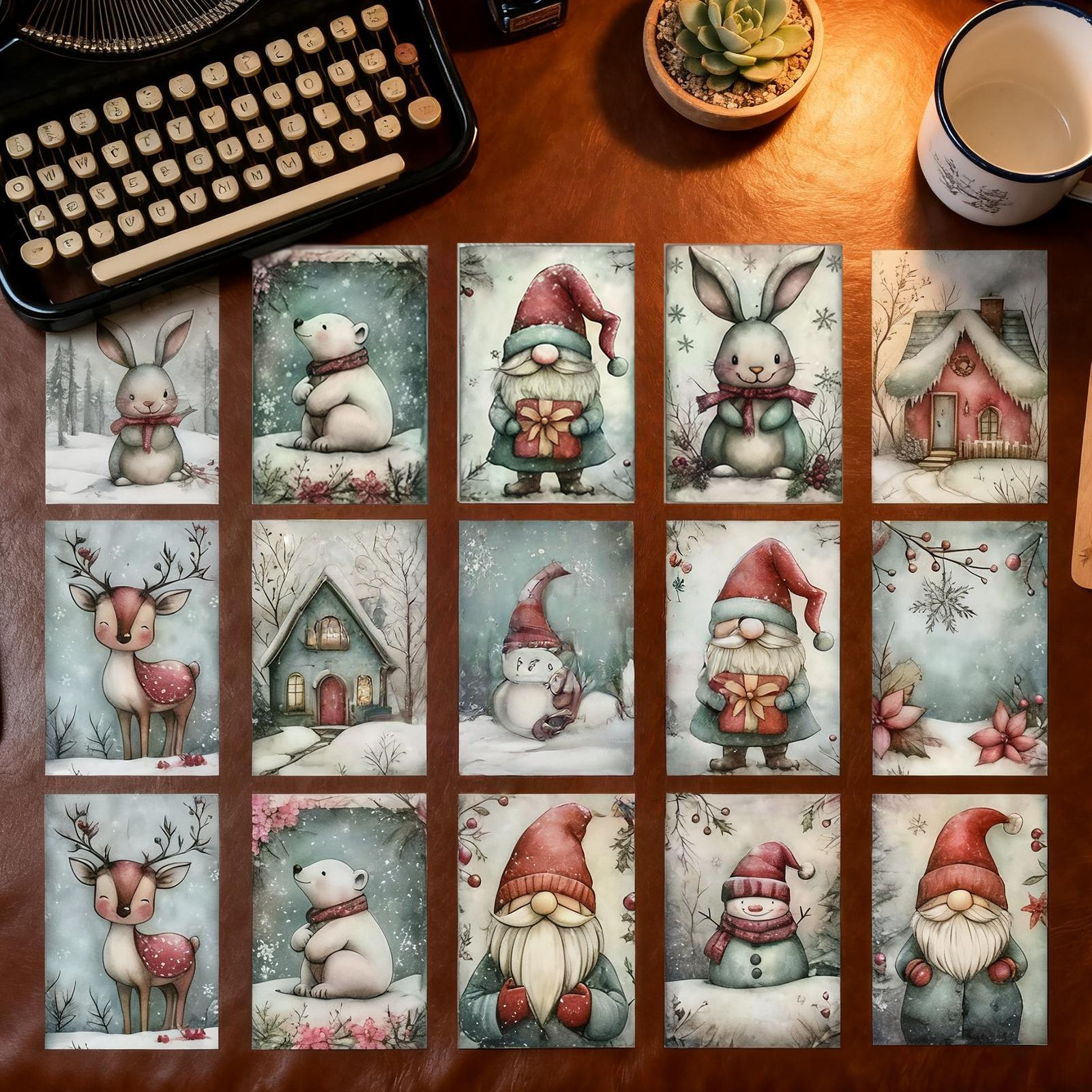 Christmas Greeting Card 20-Pie - Collectible Vintage Greeting Cards 评论和价格