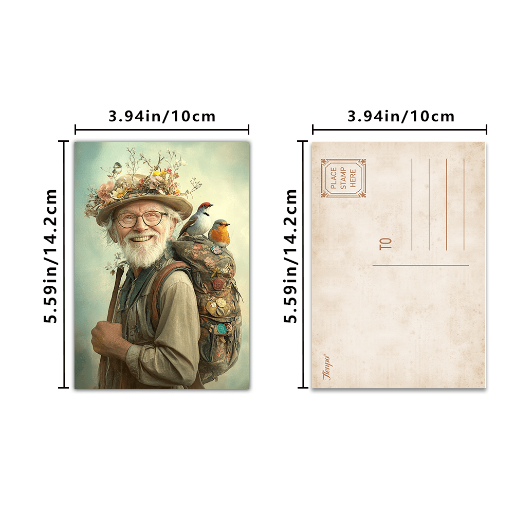 32pcs, vintage cute grandpa, p - Collectible Vintage Greeting Cards 评论和价格