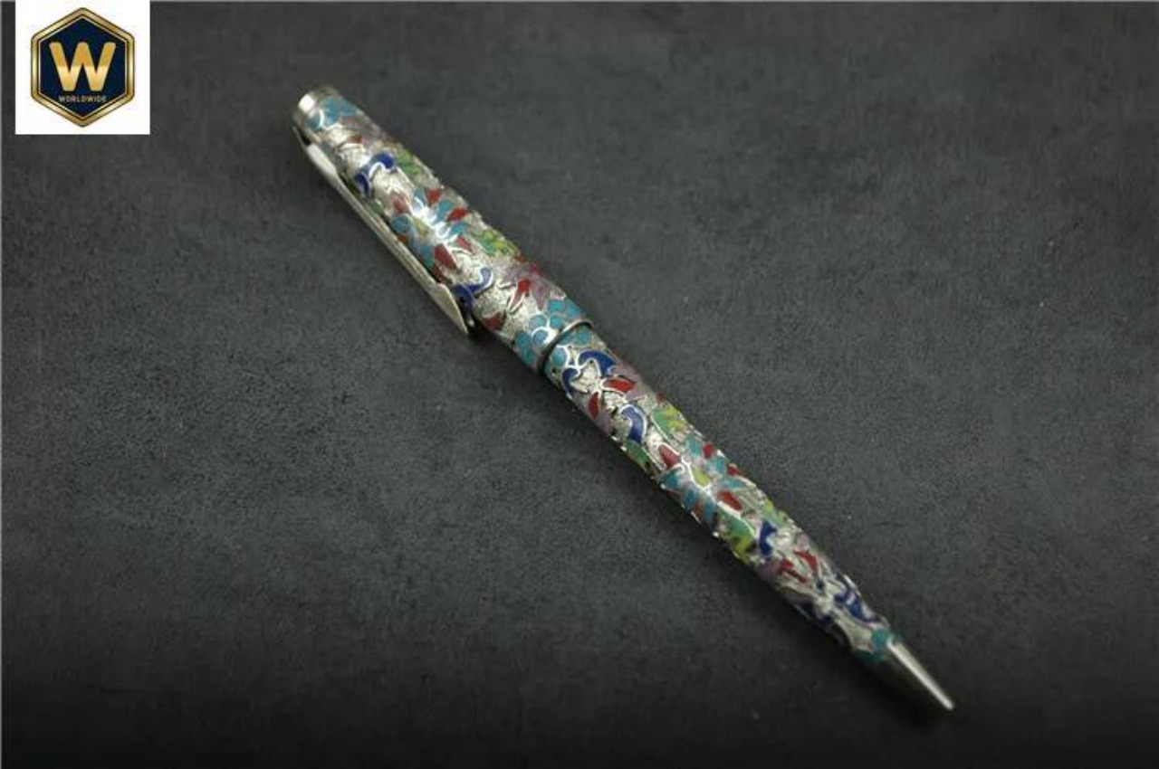 Vintage 80s Cloisonne Pressed  - Vintage Collectible Pens 评论和价格