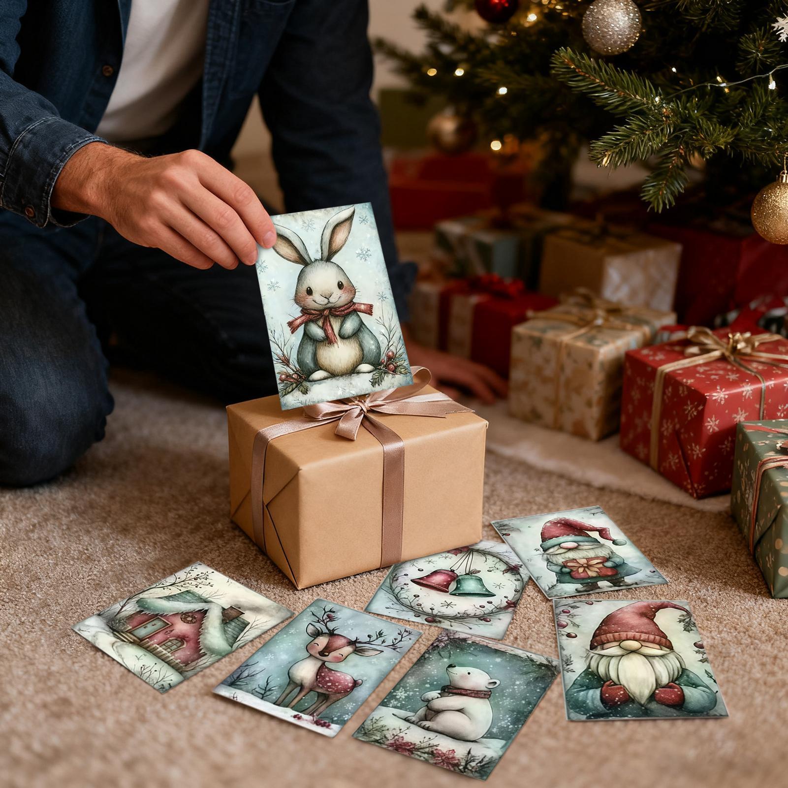 Christmas Greeting Card 20-Pie - Collectible Vintage Greeting Cards 评论和价格