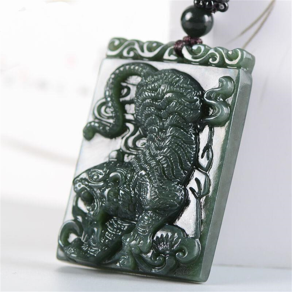 Natural Dark Green HeTian Jade - Vintage Things Collection 评论和价格