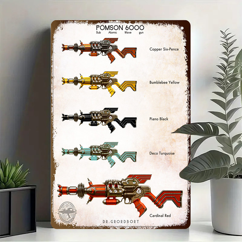 Pomson 6000 Retro Metal Sign - - Vintage Collectible Guns 评论和价格