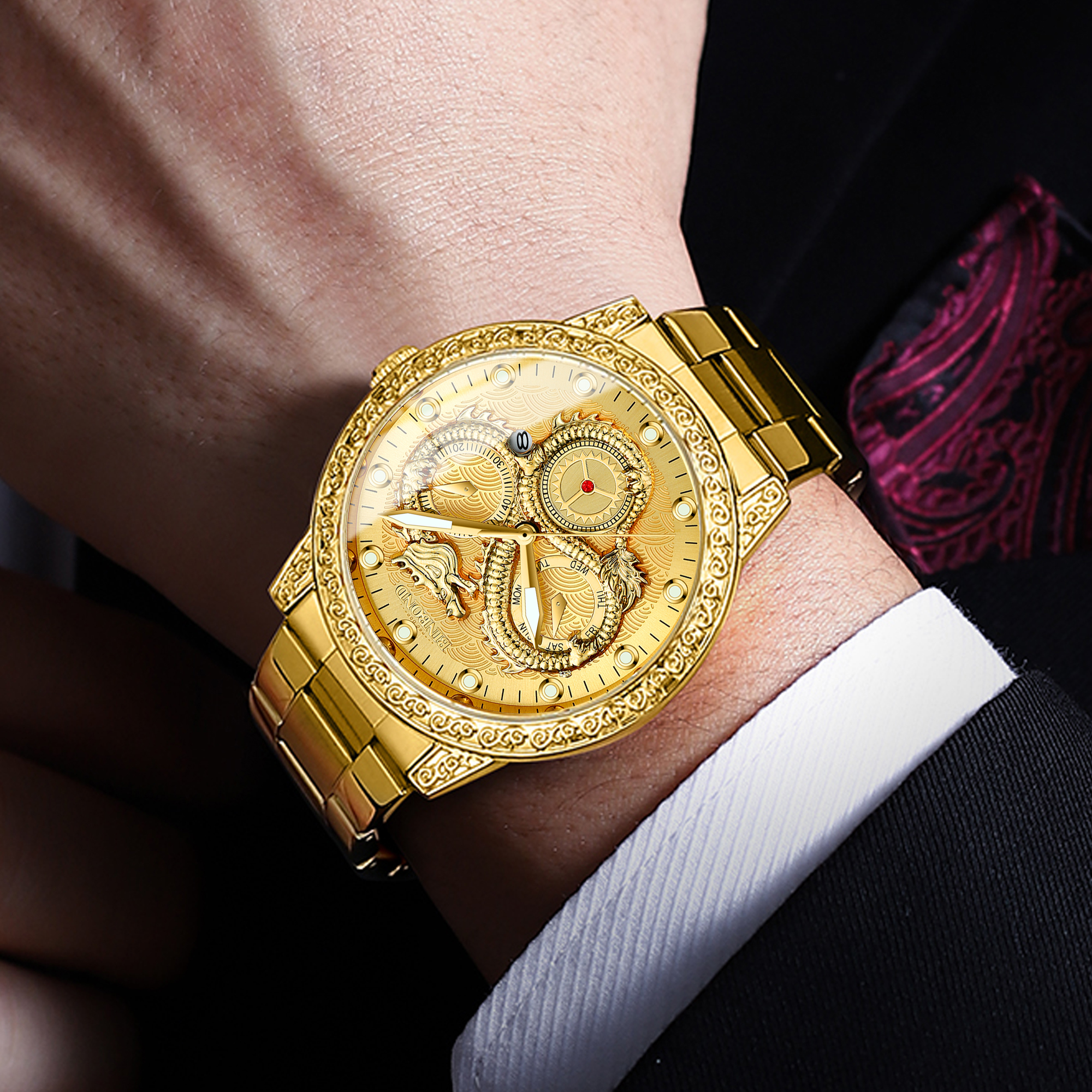 BINBOND Dragon vintage luxury  - Vintage Collectible Watches 评论和价格