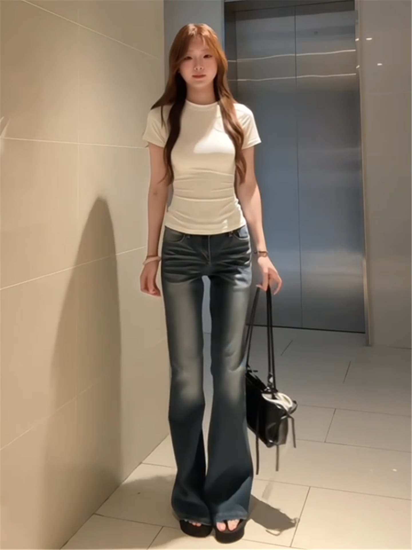 Low Waist Bell Bottom Denim Je - Vintage Collectible Bells 评论和价格