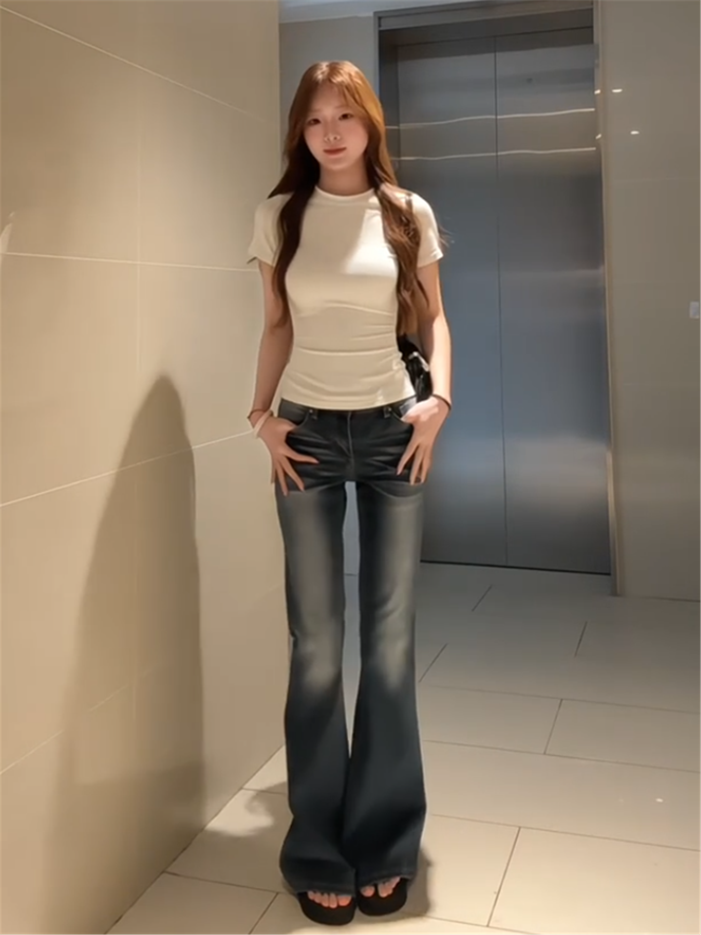 Low Waist Bell Bottom Denim Je - Vintage Collectible Bells 评论和价格