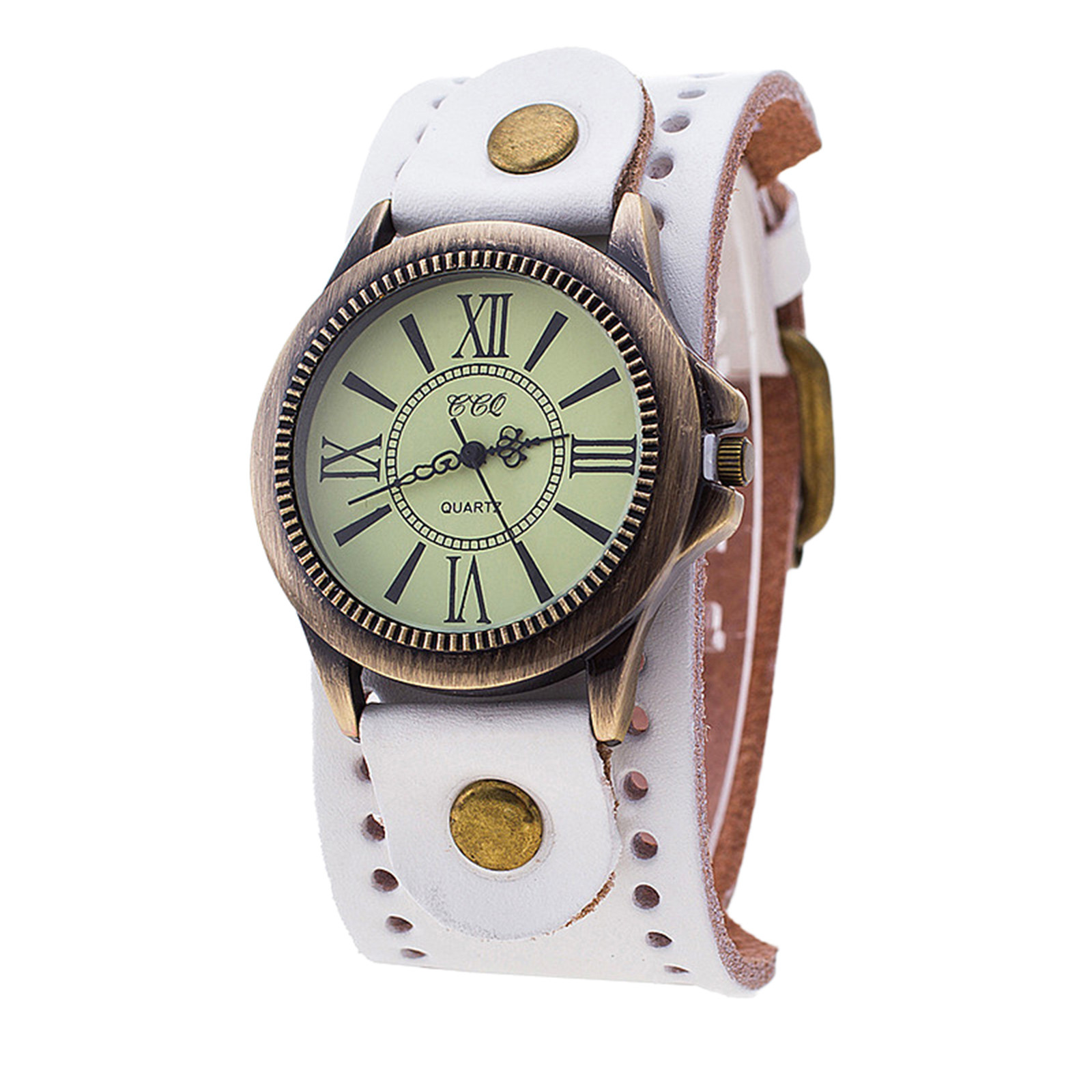Punk Retro Leather Watch Roman - Vintage Collectible Watches 评论和价格