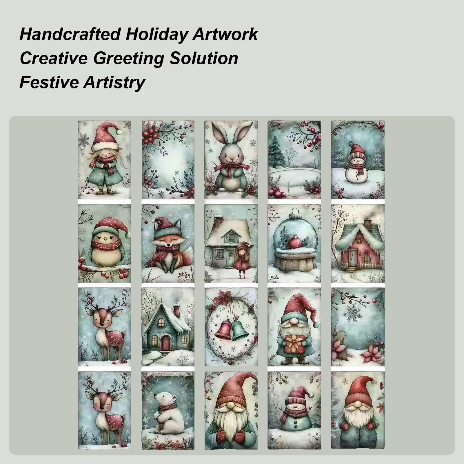 Christmas Cards 20-Piece Colle - Collectible Vintage Greeting Cards 评论和价格