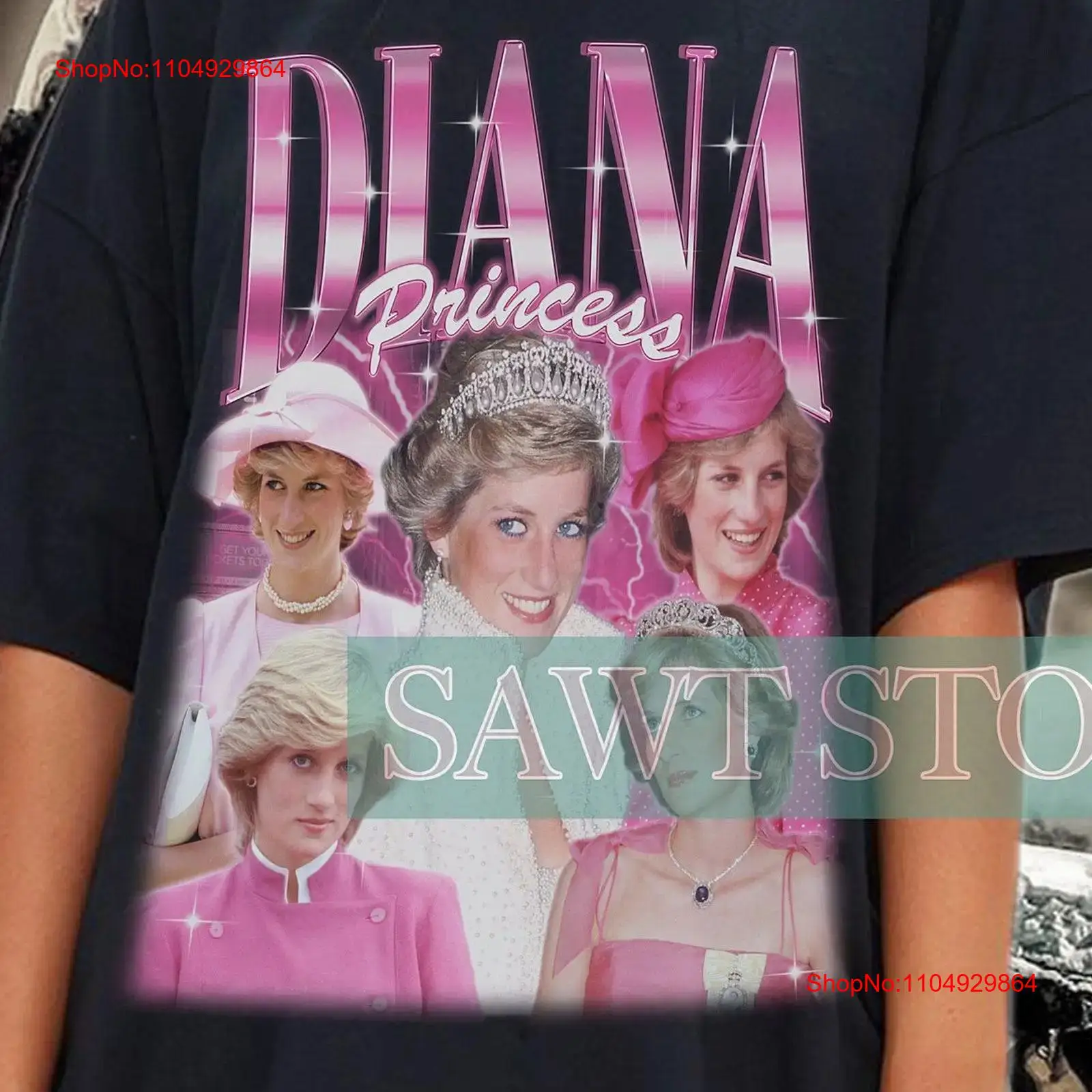 PRINCESS DIANA Retro T Shirt F - Vintage Collectible Figures 评论和价格