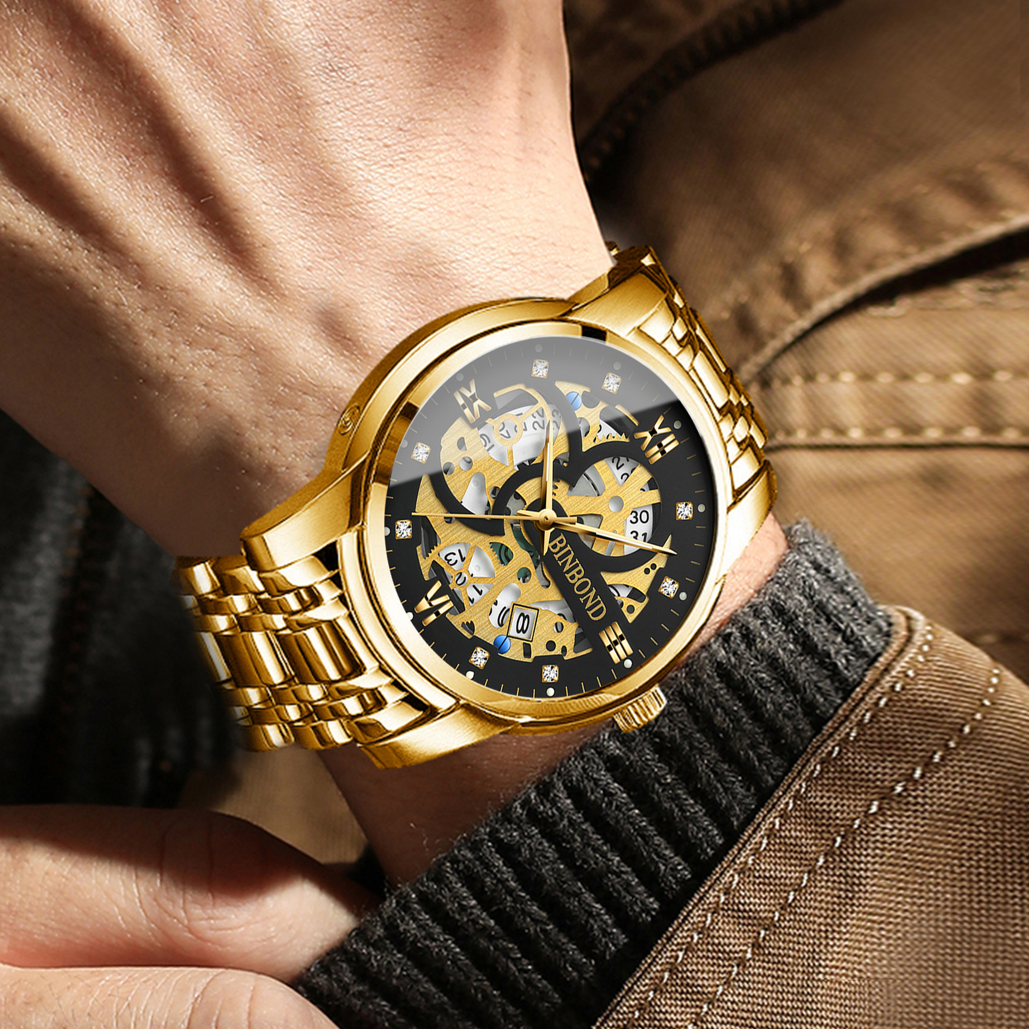 BINBOND hollow out design prec - Vintage Collectible Watches 评论和价格