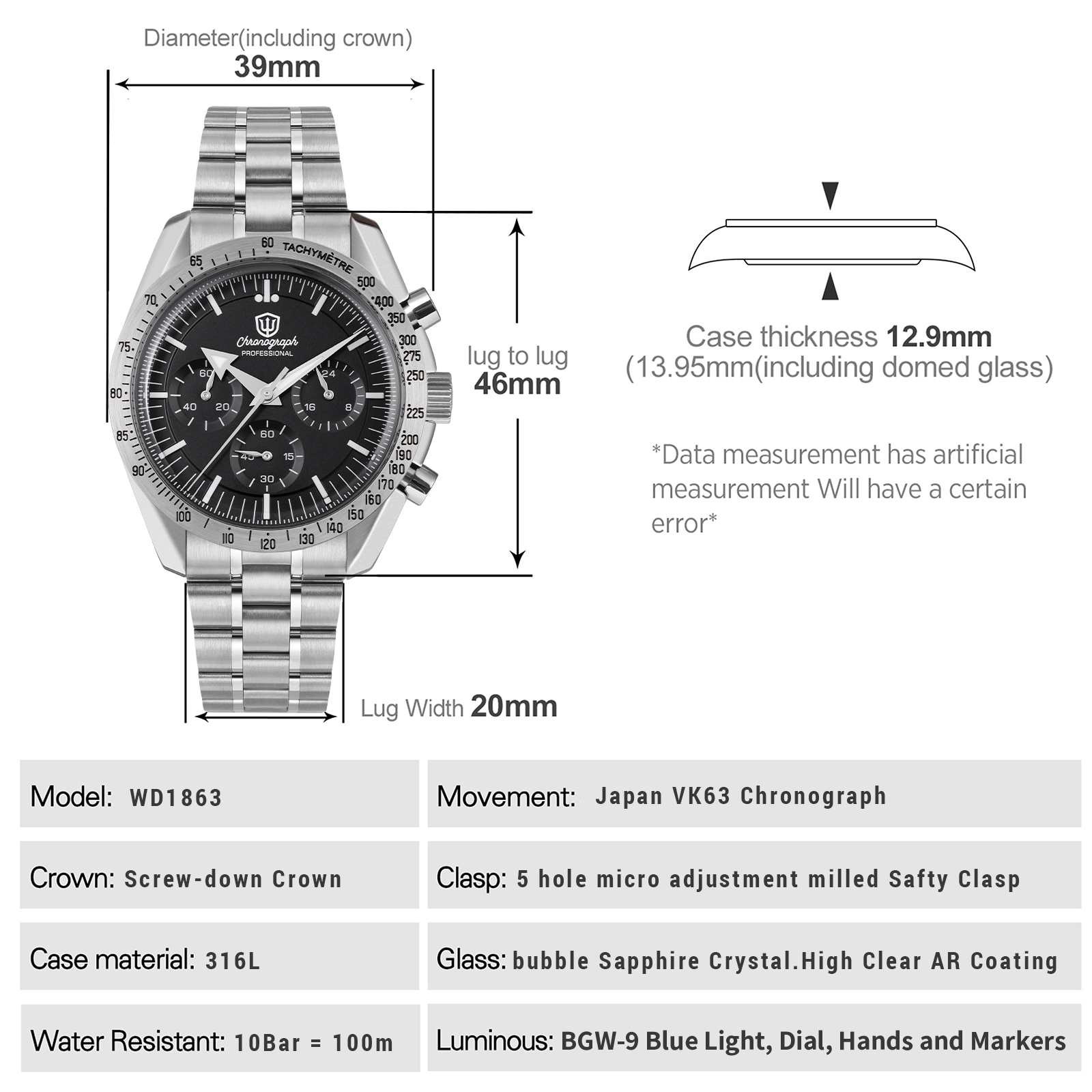 Watchdives WD1863 Mechanical Q - Vintage Collectible Watches 评论和价格