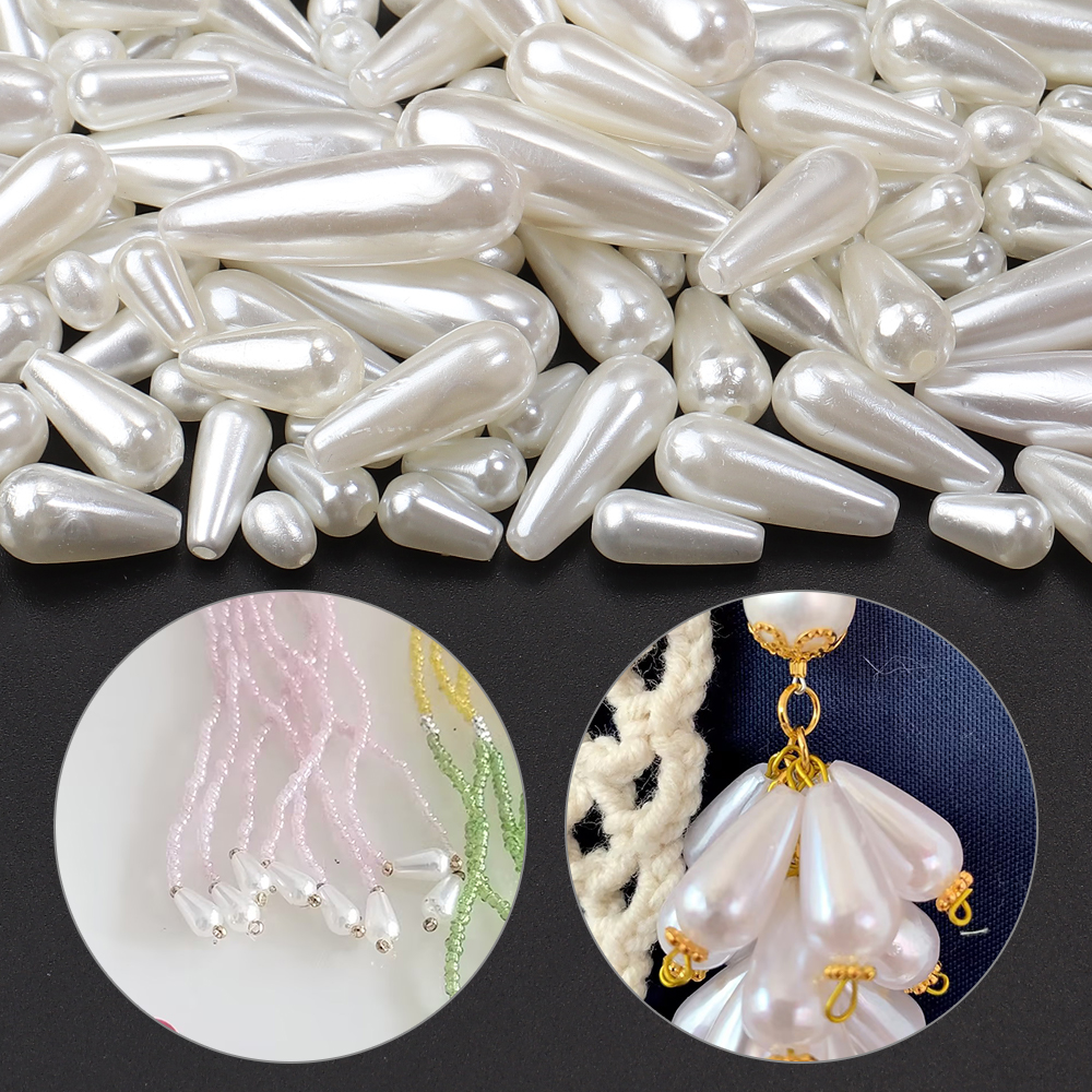 30-500pcs/lot Biege Waterdrop  - Vintage Jewelry Collection 评论和价格
