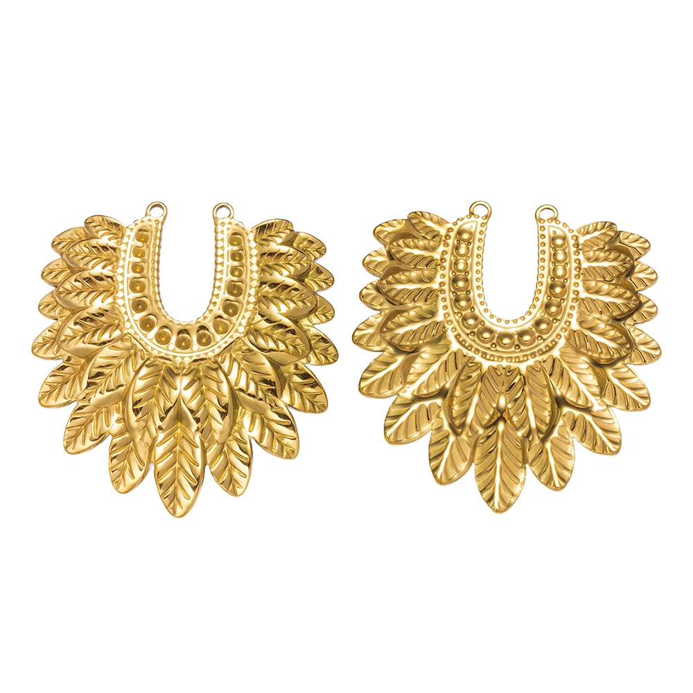 2pcs Gold Stainless Steel Hear - Vintage Jewelry Collection 评论和价格