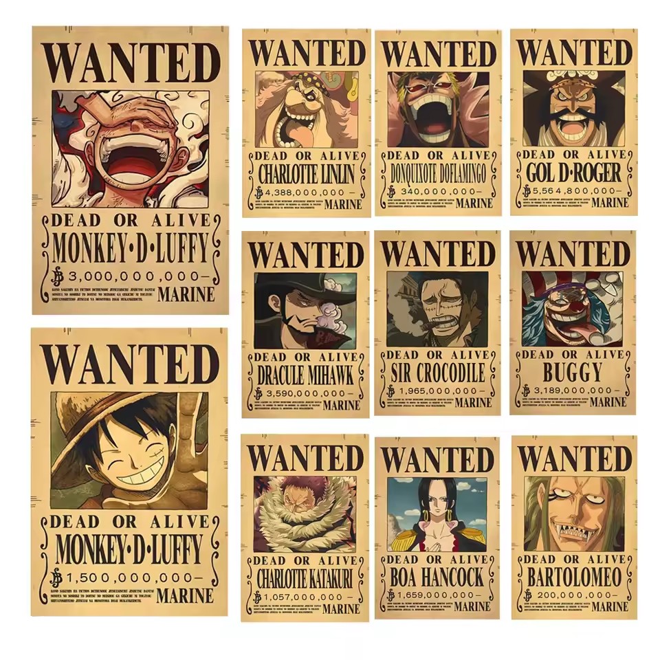 Anime One Piece Bounty Wanted  - Vintage Things Collection 评论和价格