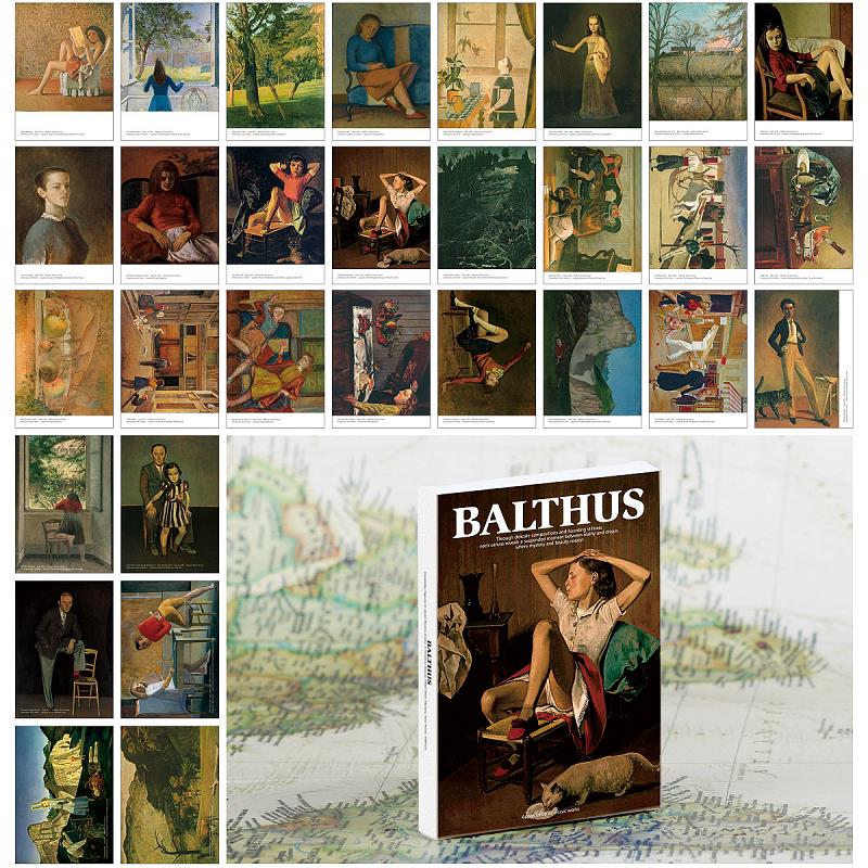 30Pcs Balthus Art Postcard Set - Collectible Vintage Greeting Cards 评论和价格