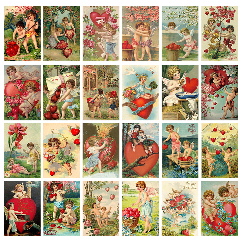 12pcs Valentine's Day Vintage  - Collectible Vintage Greeting Cards 评论和价格