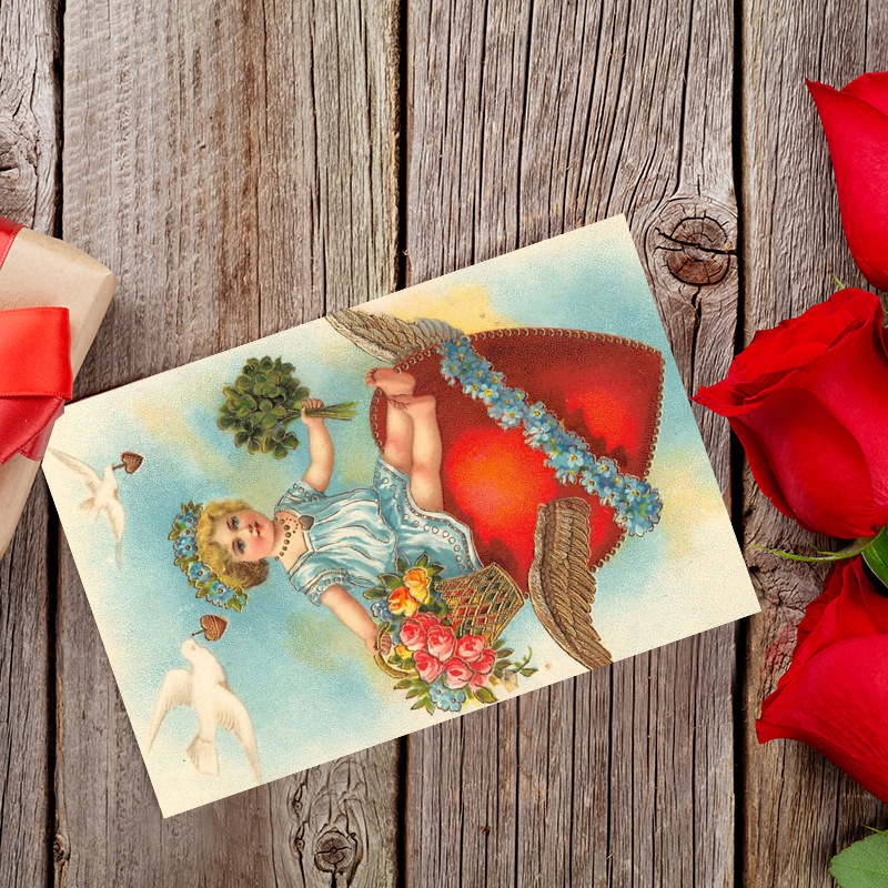12pcs Valentine's Day Vintage  - Collectible Vintage Greeting Cards 评论和价格