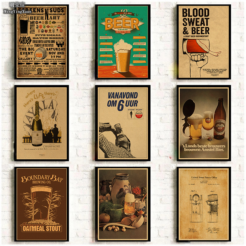 Vintage Beer Wine Drink Chart  - Collectible Vintage Wine 评论和价格