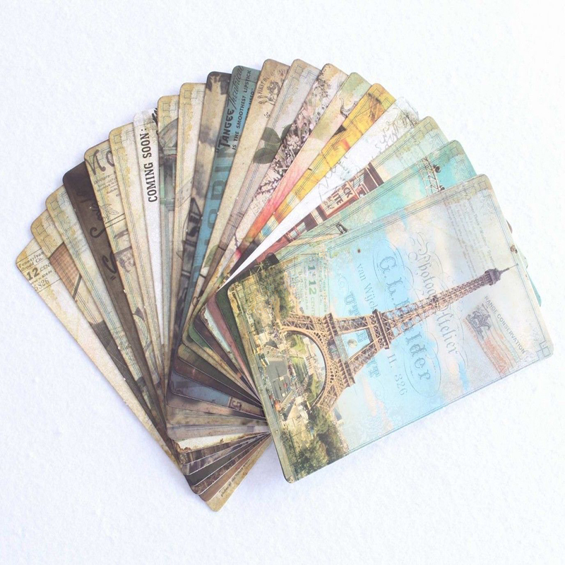 New 32Pcs Vintage Famous Build - Collectible Vintage Greeting Cards 评论和价格