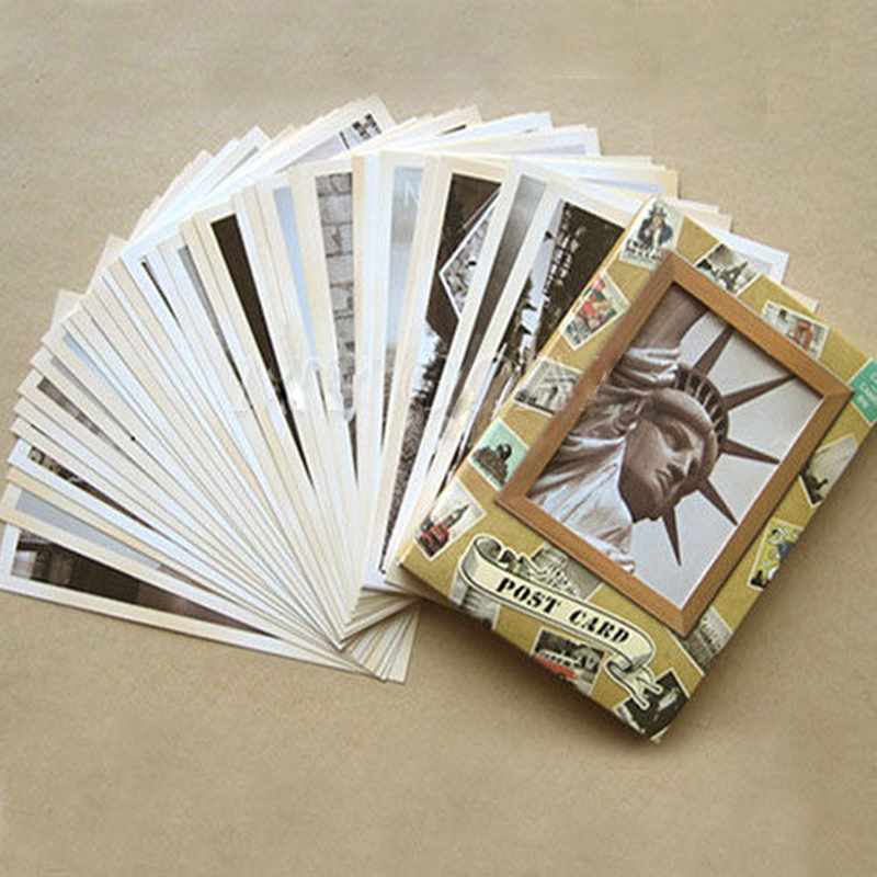 New 32Pcs Vintage Famous Build - Collectible Vintage Greeting Cards 评论和价格