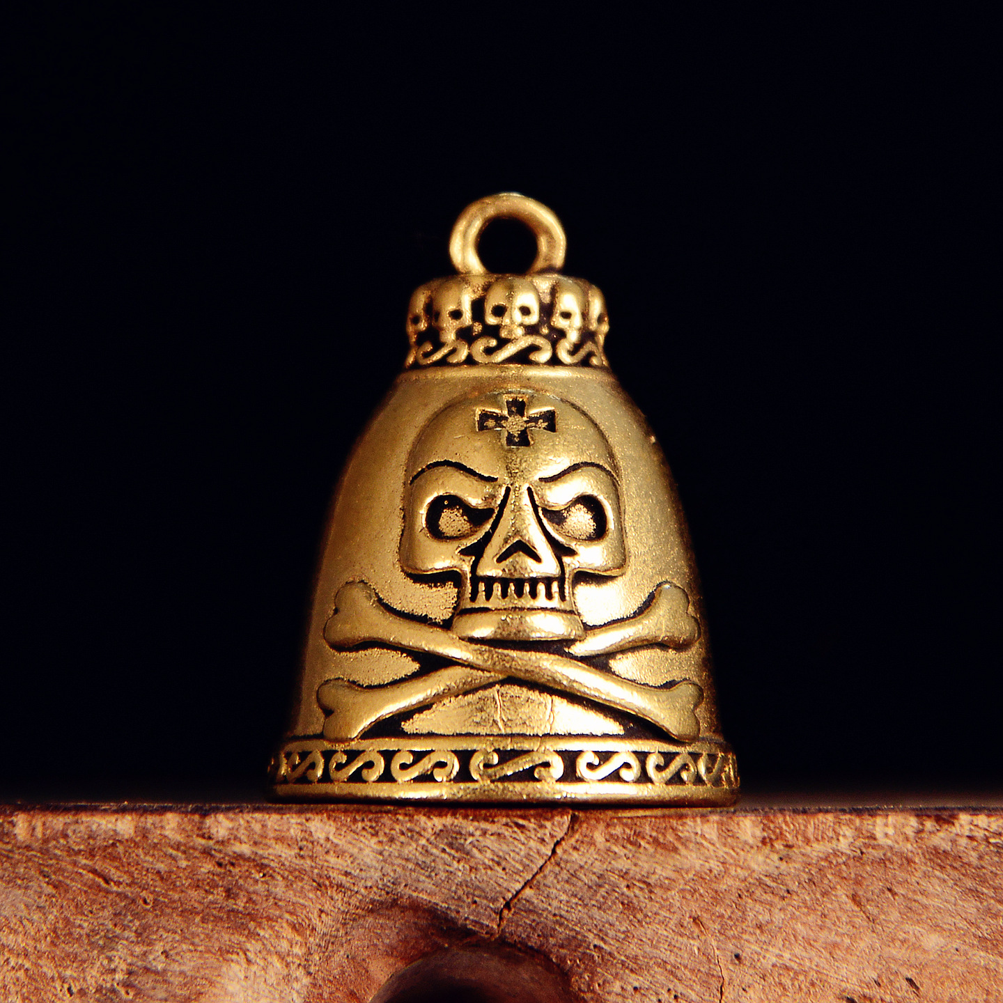 Brass Skull Bell Figurine 3.3c - Vintage Collectible Bells 评论和价格