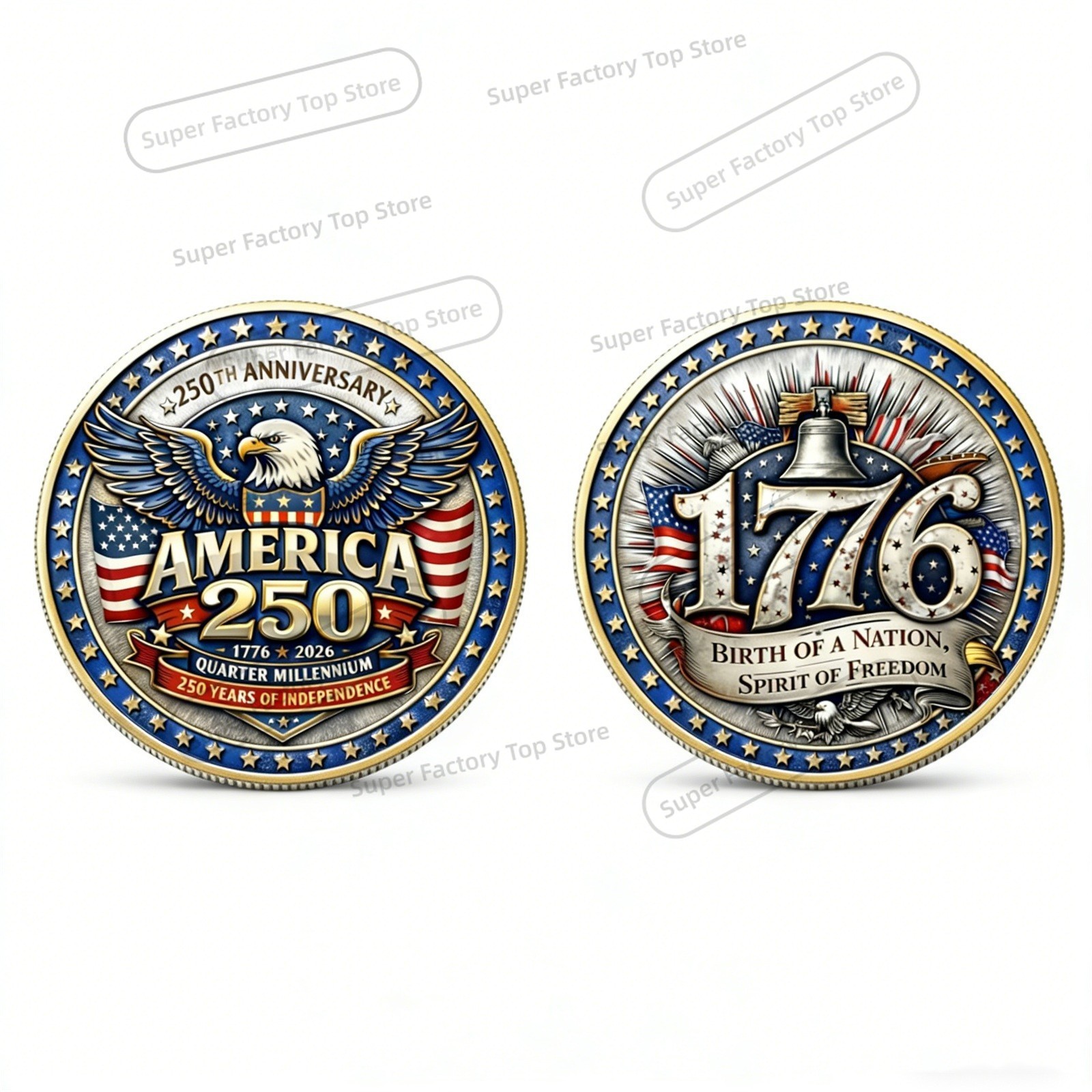 1776-2026 Vintage Brooch 250th - Collectible Vintage Brooches 评论和价格