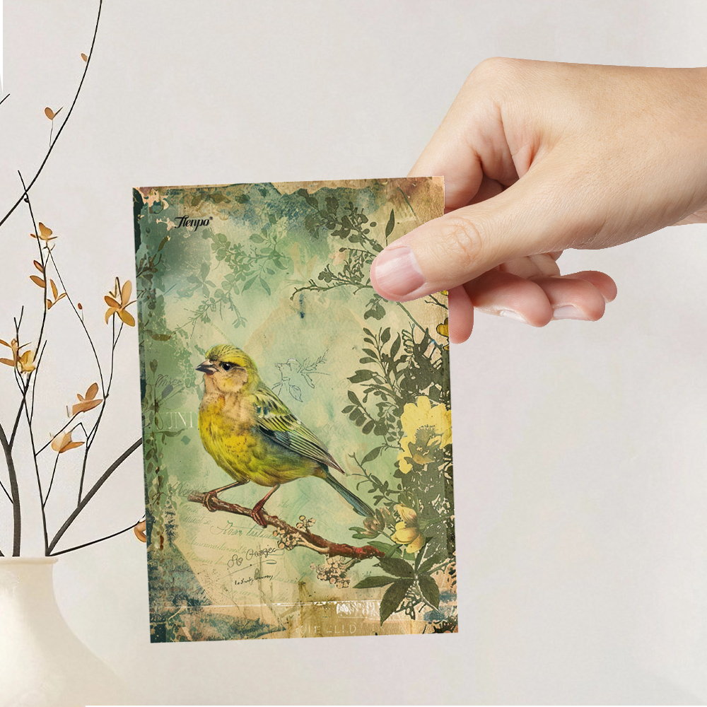 32pcs Vintage Bird Collage Pos - Collectible Vintage Greeting Cards 评论和价格