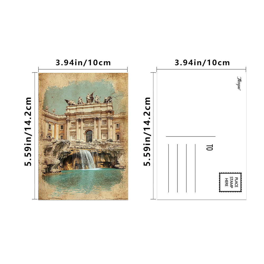 32pcs Vintage European Landmar - Collectible Vintage Greeting Cards 评论和价格