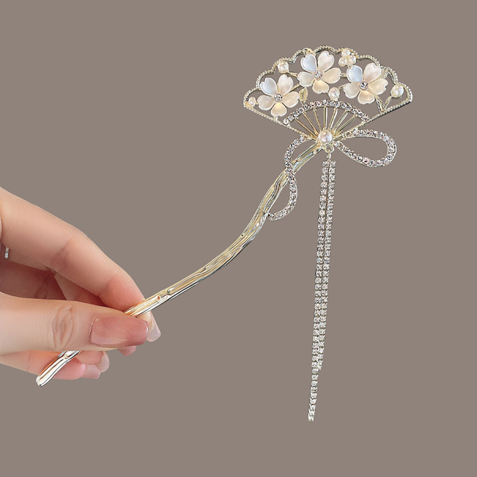 Vintage Flower Fan Shaped Hair - Vintage Jewelry Collection 评论和价格