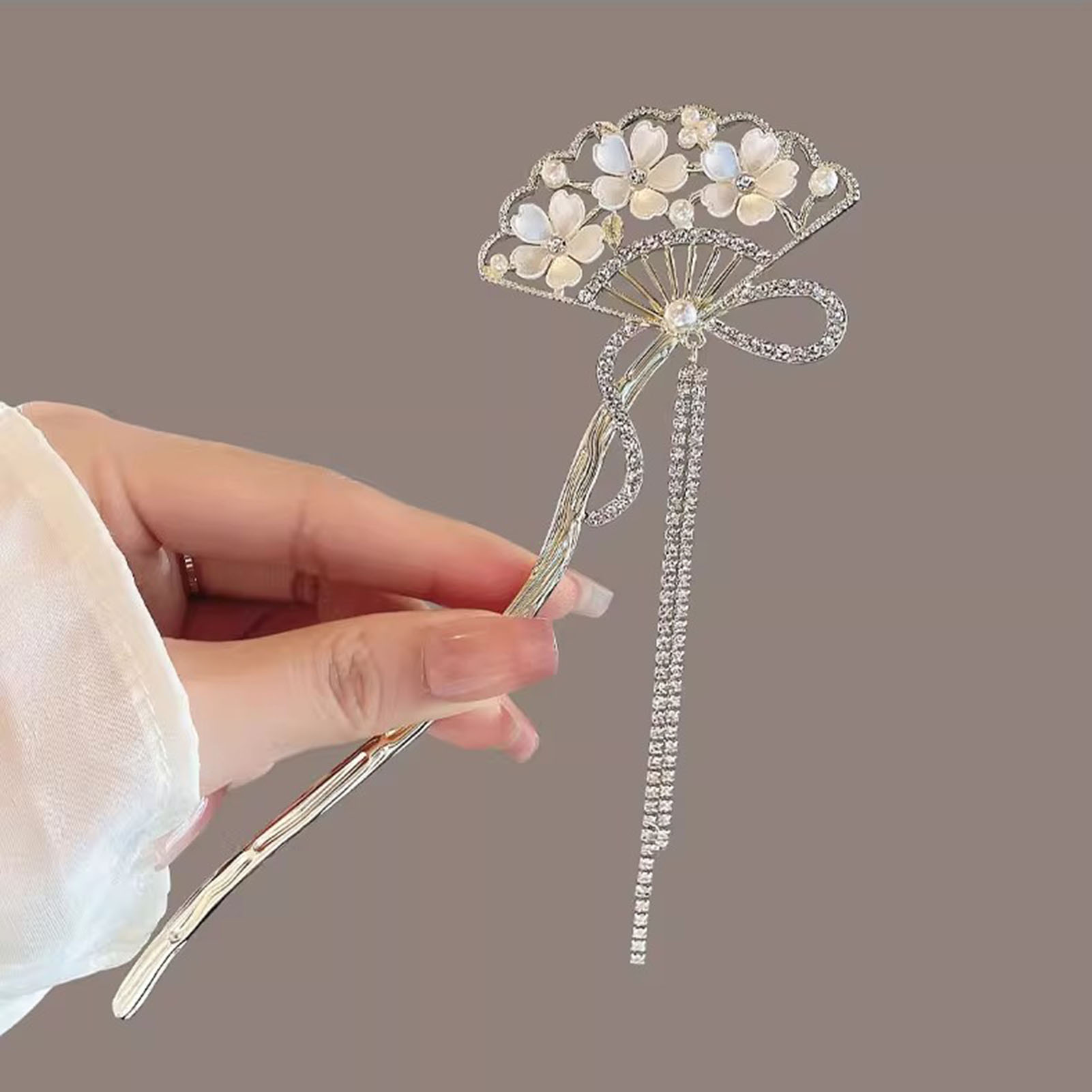 Vintage Flower Fan Shaped Hair - Vintage Jewelry Collection 评论和价格