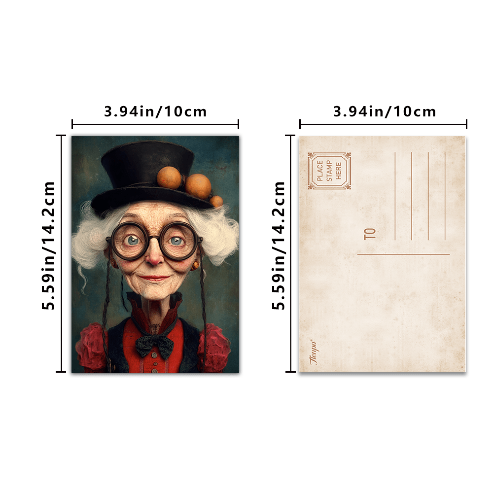 32pcs, vintage cute elderly, p - Collectible Vintage Greeting Cards 评论和价格