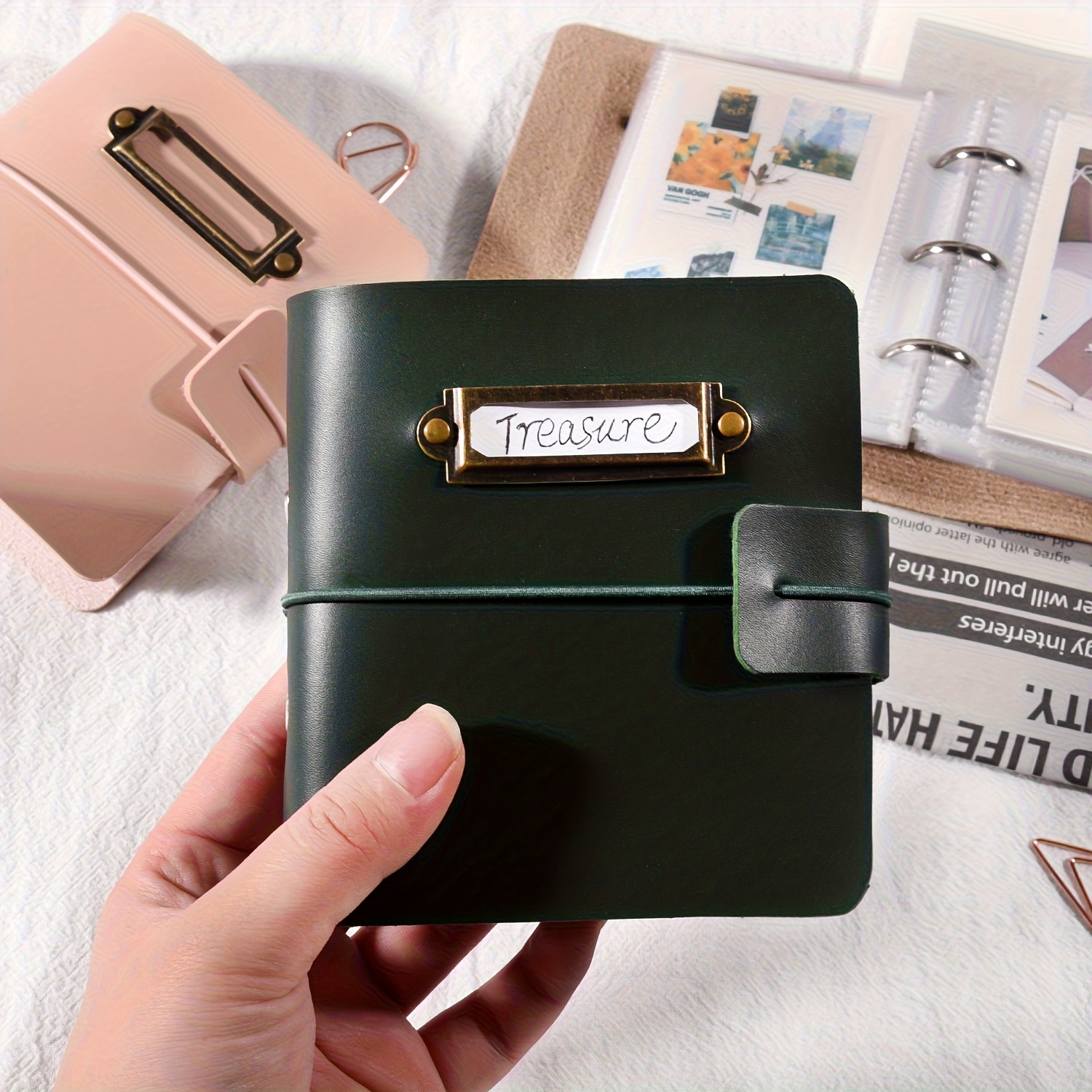 Photo Album Storage, Retro Lea - Polaroid Photo Album 评论和价格
